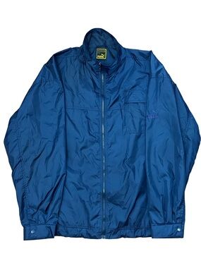 Vintage 90s Puma Navy Blue Windbreaker Jacket